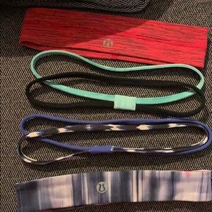 Lululemon headbands- set of 4